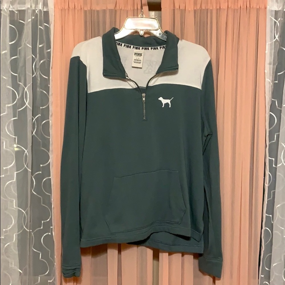green PINK pullover